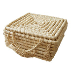 Ins Straw Storage Basket Home Retro Homestay Soft Decoration Basket Shooting Prop Basket Hand Woven Basket - Grand Goldman