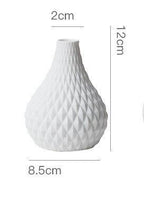 Ins Style Home Creative Relief Craft Dried Flower Flower Arrangement Ceramic Vase Decoration - Grand Goldman