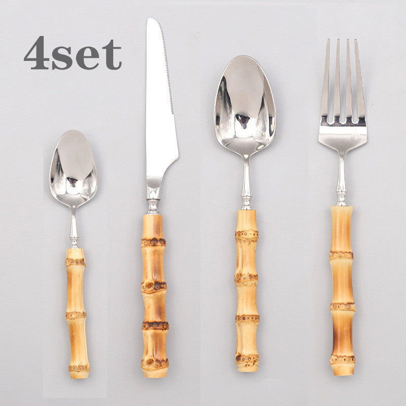 Ins Western Stainless Steel Steak Net Red Ice Cream Spoon Knife And Fork - Grand Goldman