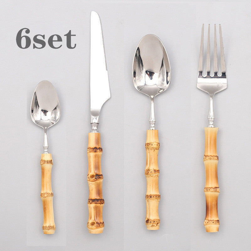 Ins Western Stainless Steel Steak Net Red Ice Cream Spoon Knife And Fork - Grand Goldman