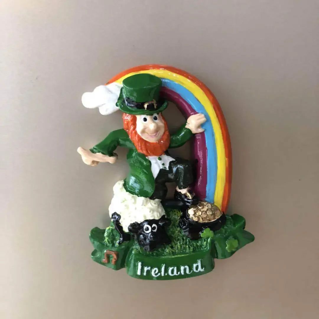 Ireland Fridge Magnets Cartoon Irish Dublin Belfast World Tourism Fridge Magnets Souvenir Refrigerator Magnets Home Decoration - Grand Goldman