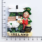 Ireland Fridge Magnets Cartoon Irish Dublin Belfast World Tourism Fridge Magnets Souvenir Refrigerator Magnets Home Decoration - Grand Goldman