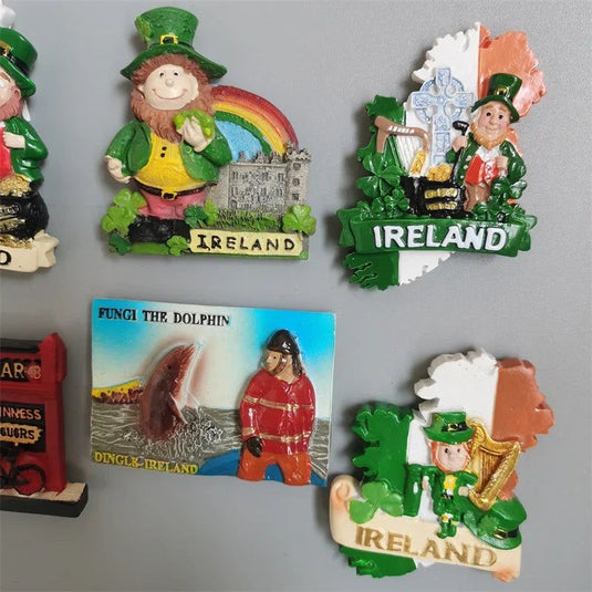 Ireland Fridge Magnets Cartoon Irish Dublin Belfast World Tourism Fridge Magnets Souvenir Refrigerator Magnets Home Decoration - Grand Goldman