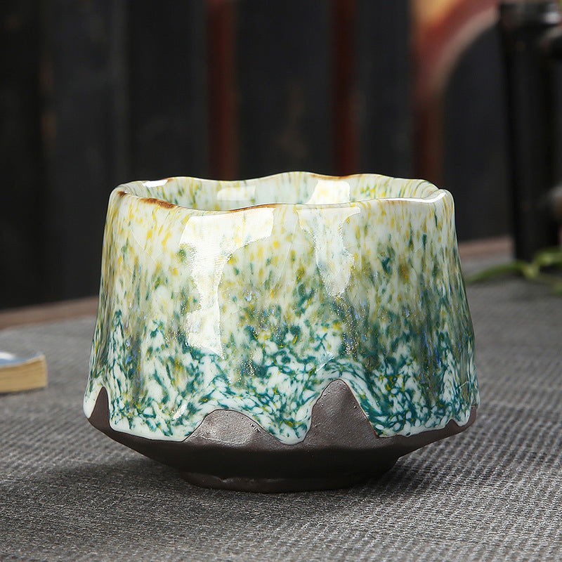 Iron Tire Stoneware Espresso Coffee Cup Kung Fu Kiln Into Tea Cup - Grand Goldman