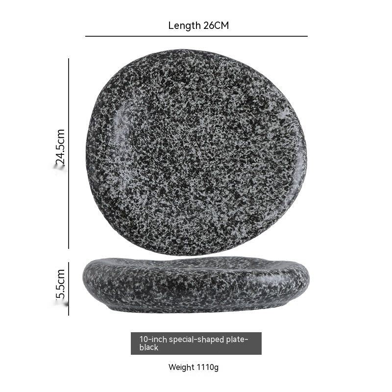 Irregular Ceramic Plate Japanese Creative Dinner Plate - Grand Goldman