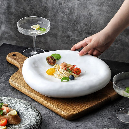 Irregular Ceramic Plate Japanese Creative Dinner Plate - Grand Goldman