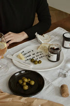 Irregular Design Letter Ceramic Dinner Plate - Grand Goldman