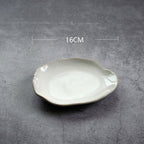 Irregular ceramic bowl dinner plate - Grand Goldman