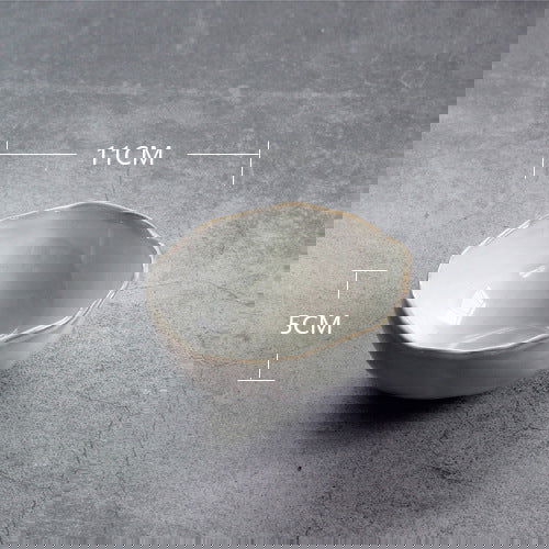 Irregular ceramic bowl dinner plate - Grand Goldman