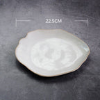 Irregular ceramic bowl dinner plate - Grand Goldman
