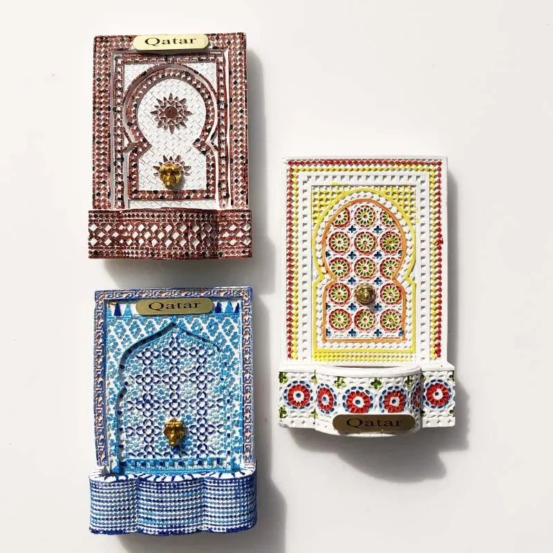Islamic Center of Arab States Qatar Fridge Magnets Camel Tourism Souvenir Magnetic Refrigerator Sticker Resin Collection Decor - Grand Goldman
