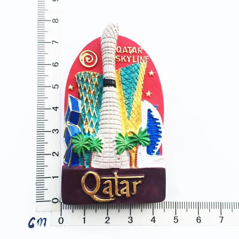 Islamic Center of Arab States Qatar Fridge Magnets Camel Tourism Souvenir Magnetic Refrigerator Sticker Resin Collection Decor - Grand Goldman