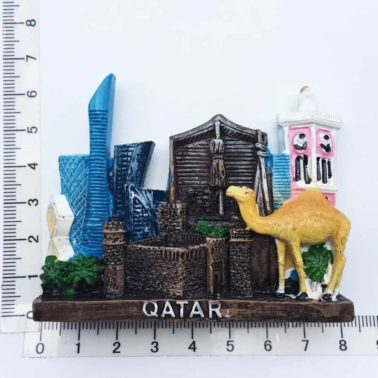 Islamic Center of Arab States Qatar Fridge Magnets Camel Tourism Souvenir Magnetic Refrigerator Sticker Resin Collection Decor - Grand Goldman