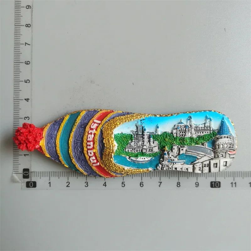 Istanbul Magnetic Refrigerator Stickers Turkey SideTurtle Virgin Mary's House Tourist Magnets Painting Decorative Crafts gifts - Grand Goldman