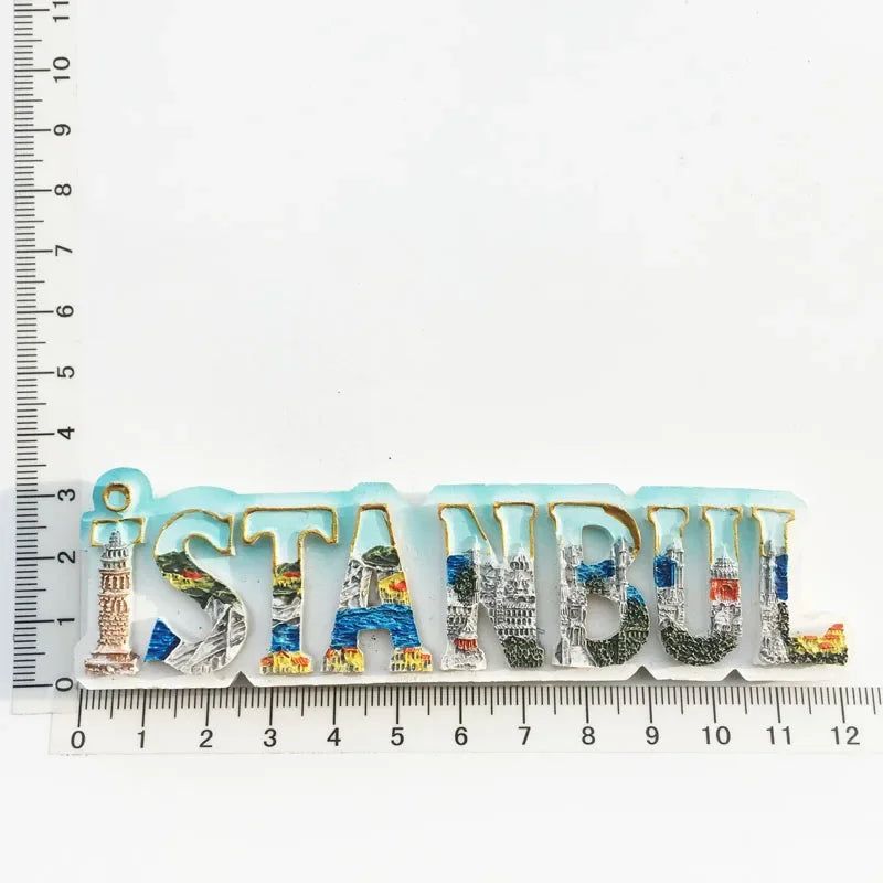 Istanbul Magnetic Refrigerator Stickers Turkey SideTurtle Virgin Mary's House Tourist Magnets Painting Decorative Crafts gifts - Grand Goldman