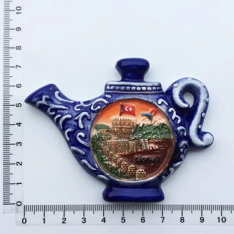 Istanbul Magnetic Refrigerator Stickers Turkey SideTurtle Virgin Mary's House Tourist Magnets Painting Decorative Crafts gifts - Grand Goldman