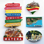 Italia Fridge Magnets Italy Matera Alassio Stresa Tourism Souvenir for the house Refrigerator Magnetic Stickers Home Decoration - Grand Goldman