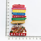 Italia Fridge Magnets Italy Matera Alassio Stresa Tourism Souvenir for the house Refrigerator Magnetic Stickers Home Decoration - Grand Goldman