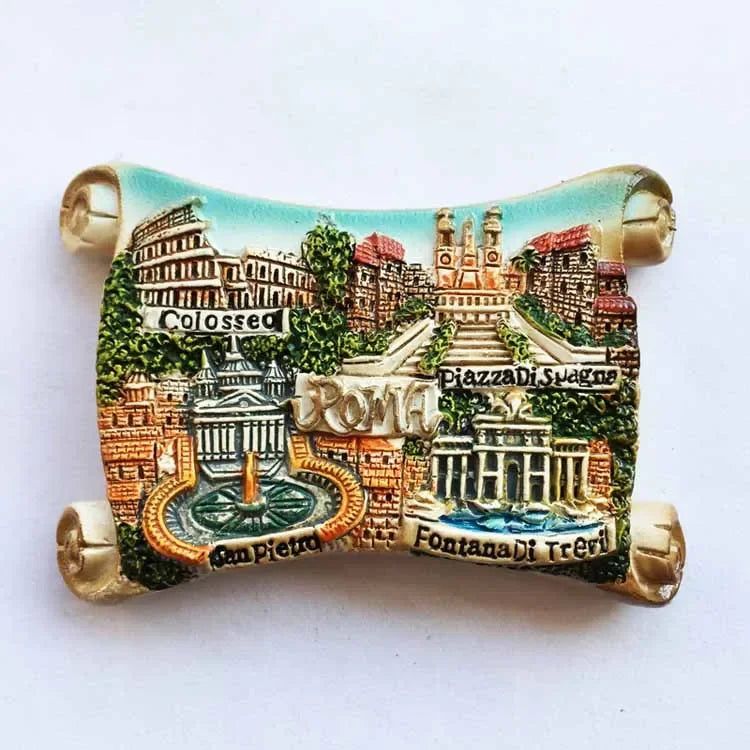 Italie Fridge Magnets Italy Rome Sicilia Siena Florence Colosseo Tourism Refrigerator Magnets Souvenir Home Kitchen Decoration - Grand Goldman