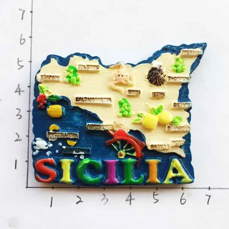 Italie Fridge Magnets Italy Rome Sicilia Siena Florence Colosseo Tourism Refrigerator Magnets Souvenir Home Kitchen Decoration - Grand Goldman