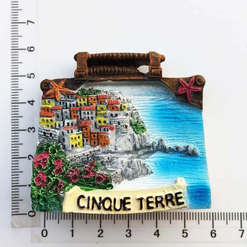 Italy Fridge Magnets Cinque Terre Tourist Souvenirs Magnetic Refrigerator Stickers Cute Magnet Home Kitchen Decoration Gifts - Grand Goldman