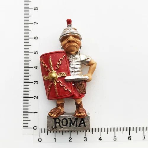 Italy Fridge Magnets Rome Tourism Souvenir Decorative Crafts Gifts Sword Shield Warrior Magnet Refrigerator Magnetic Sticker - Grand Goldman