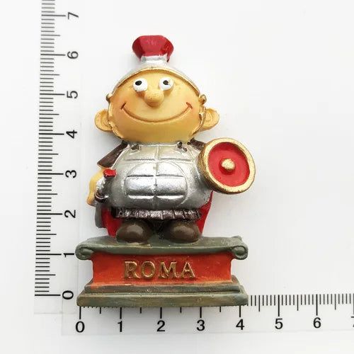 Italy Fridge Magnets Rome Tourism Souvenir Decorative Crafts Gifts Sword Shield Warrior Magnet Refrigerator Magnetic Sticker - Grand Goldman