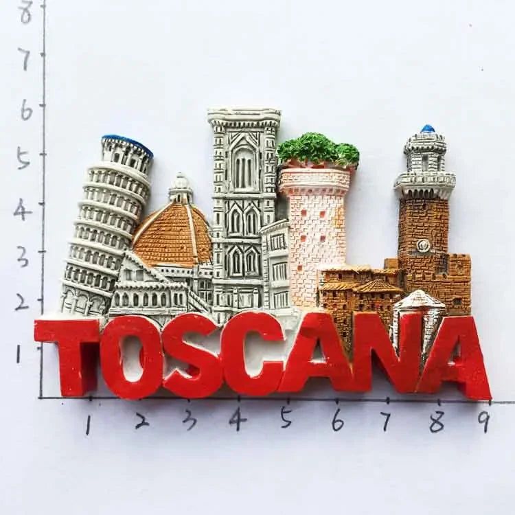Italy Milan Fridge Magnets Madrid Florence Toscana Sirmione Lecce Venezia Tourist Souvenirs Magnetic Refrigerator Stickers Gift - Grand Goldman