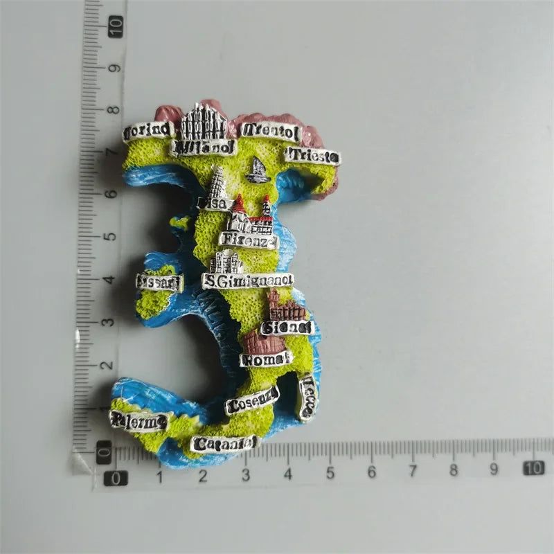 Italy Milan Fridge Magnets Madrid Florence Toscana Sirmione Lecce Venezia Tourist Souvenirs Magnetic Refrigerator Stickers Gift - Grand Goldman