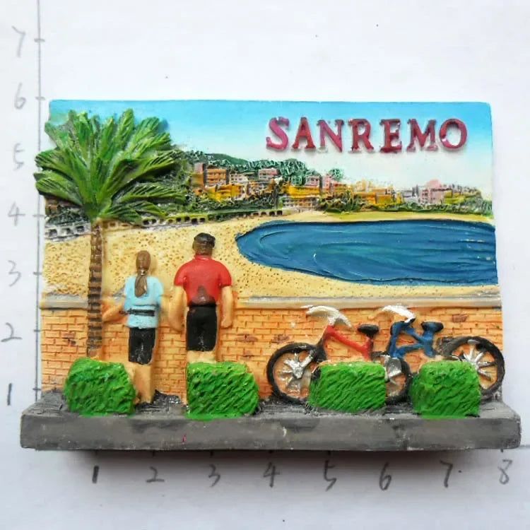 Italy Milan Fridge Magnets Madrid Florence Toscana Sirmione Lecce Venezia Tourist Souvenirs Magnetic Refrigerator Stickers Gift - Grand Goldman