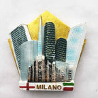 Italy Milan Fridge Magnets Madrid Florence Toscana Sirmione Lecce Venezia Tourist Souvenirs Magnetic Refrigerator Stickers Gift - Grand Goldman