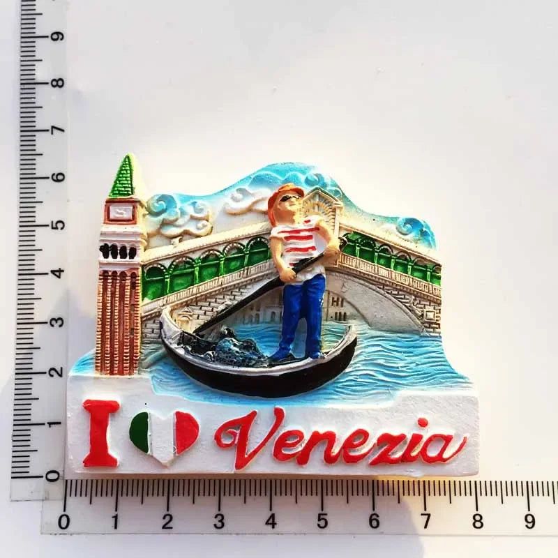 Italy Milan Fridge Magnets Madrid Florence Toscana Sirmione Lecce Venezia Tourist Souvenirs Magnetic Refrigerator Stickers Gift - Grand Goldman