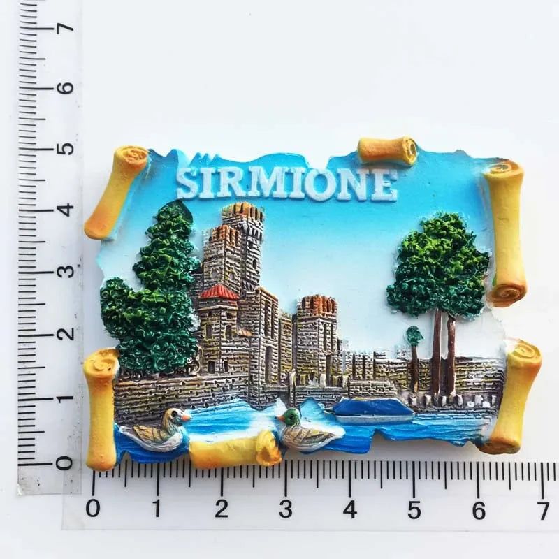Italy Milan Fridge Magnets Madrid Florence Toscana Sirmione Lecce Venezia Tourist Souvenirs Magnetic Refrigerator Stickers Gift - Grand Goldman