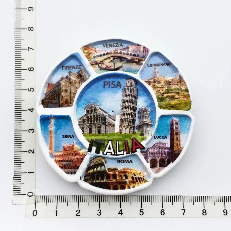 Italy Milan Fridge Magnets Madrid Florence Toscana Sirmione Lecce Venezia Tourist Souvenirs Magnetic Refrigerator Stickers Gift - Grand Goldman
