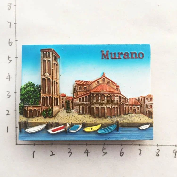Italy Milan Fridge Magnets Madrid Florence Toscana Sirmione Lecce Venezia Tourist Souvenirs Magnetic Refrigerator Stickers Gift - Grand Goldman