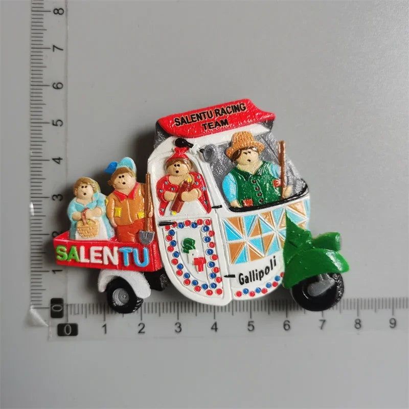 Italy Milan Fridge Magnets Madrid Florence Toscana Sirmione Lecce Venezia Tourist Souvenirs Magnetic Refrigerator Stickers Gift - Grand Goldman