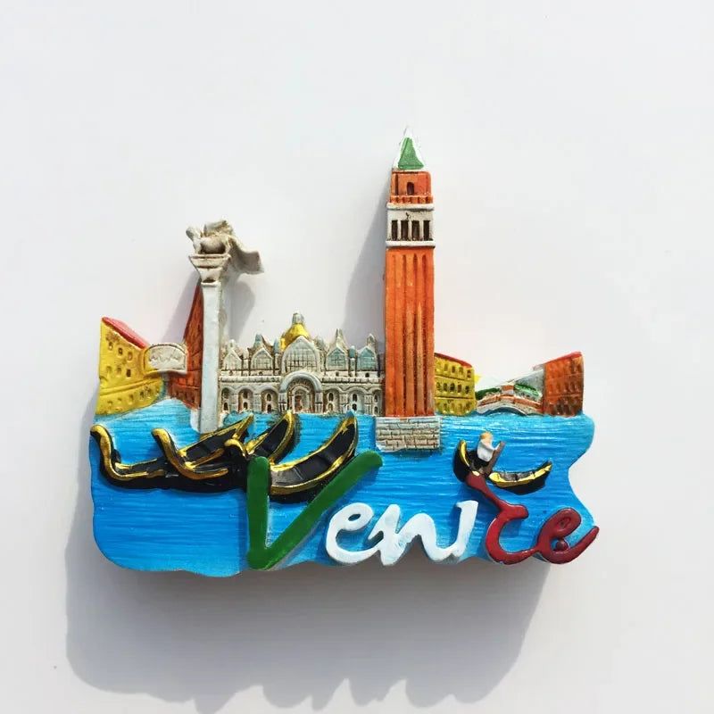 Italy Milan Fridge Magnets Madrid Florence Toscana Sirmione Lecce Venezia Tourist Souvenirs Magnetic Refrigerator Stickers Gift - Grand Goldman