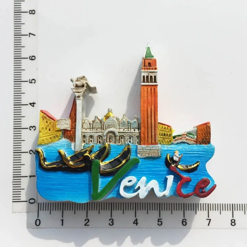 Italy Milan Fridge Magnets Madrid Florence Toscana Sirmione Lecce Venezia Tourist Souvenirs Magnetic Refrigerator Stickers Gift - Grand Goldman