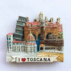 Italy Resin Fridge Magnets Tourism Souvenir Toscana Firenze San Gimignano Siena Venezia Refrigerator Stickers Home Decor Gifts - Grand Goldman