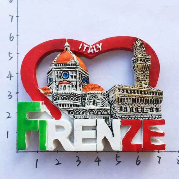 Italy Resin Fridge Magnets Tourism Souvenir Toscana Firenze San Gimignano Siena Venezia Refrigerator Stickers Home Decor Gifts - Grand Goldman