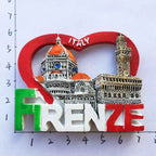 Italy Resin Fridge Magnets Tourism Souvenir Toscana Firenze San Gimignano Siena Venezia Refrigerator Stickers Home Decor Gifts - Grand Goldman
