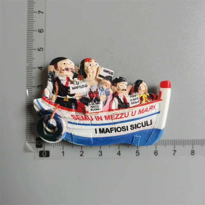 Italy Resin Fridge Magnets Tourism Souvenir Toscana Firenze San Gimignano Siena Venezia Refrigerator Stickers Home Decor Gifts - Grand Goldman