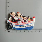 Italy Resin Fridge Magnets Tourism Souvenir Toscana Firenze San Gimignano Siena Venezia Refrigerator Stickers Home Decor Gifts - Grand Goldman