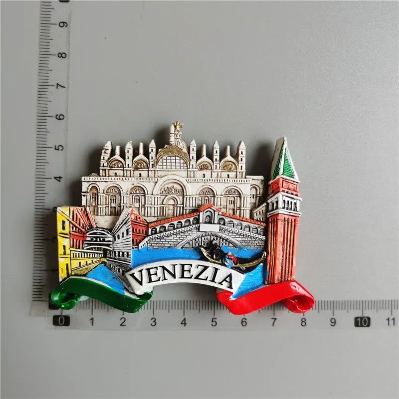 Italy Venice Fridge Magnets Italian Taormina Roma Firenze Alberobello trulli Lion Tourism Refrigerator Magnetic Stickers Decor - Grand Goldman