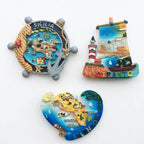 Italy fridge magnets Italian Sicily Otranto tourist souvenir decorative arts magnetic refrigerator stickers travel gifts decor - Grand Goldman