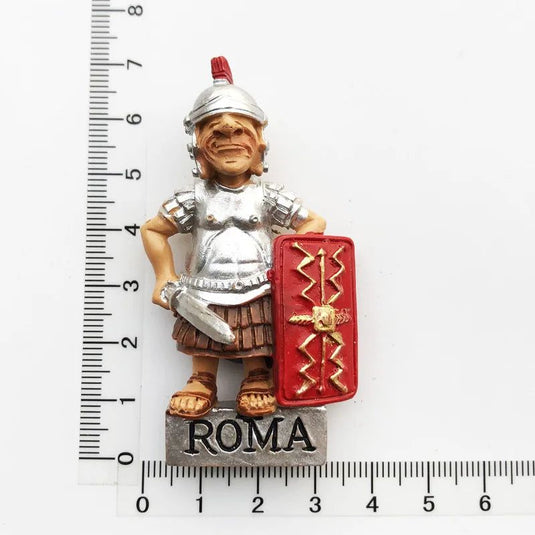 Italy Fridge Magnets Rome Tourism Souvenir Decorative Crafts Gifts Sword Shield Warrior Magnet Refrigerator Magnetic Sticker - Grand Goldman