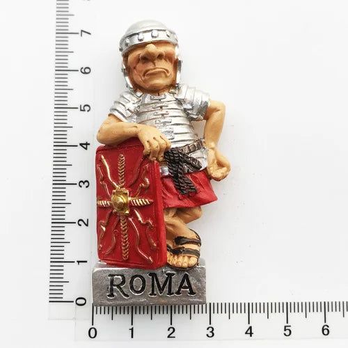 Italy Fridge Magnets Rome Tourism Souvenir Decorative Crafts Gifts Sword Shield Warrior Magnet Refrigerator Magnetic Sticker - Grand Goldman