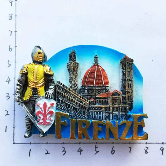 Italy Resin Fridge Magnets Tourism Souvenir Toscana Firenze San Gimignano Siena Venezia Refrigerator Stickers Home Decor Gifts - Grand Goldman