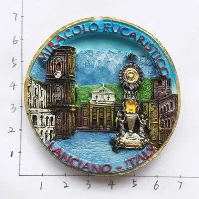 Italy Tourist Souvenirs Magnets for Refrigerators Church of Ranciano Magnetic Refrigerator Stickers Home Decor Collections Gifts - Grand Goldman