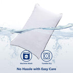 JOLLYVOGUE Bed Pillows Standard Size Set of 2, Cooling and Supportive Full Pillow 2 Pack for Side and Back Sleepers, Down Alternative Hotel Collection Sleeping Pillows, 26x20 Inches - Grand Goldman